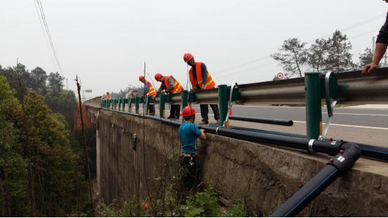 高捷園重啤嘉士伯項目供水管道全線貫通