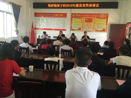 集團公司參加栗子村2018年脫貧攻堅 座談會