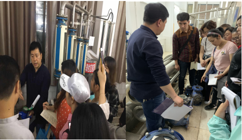 營銷部現場學習水表知識  提升服務技能
