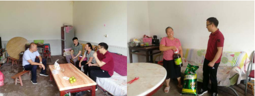 集團公司黨委書記、董事長周燕賓一行到栗子村開展脫貧幫