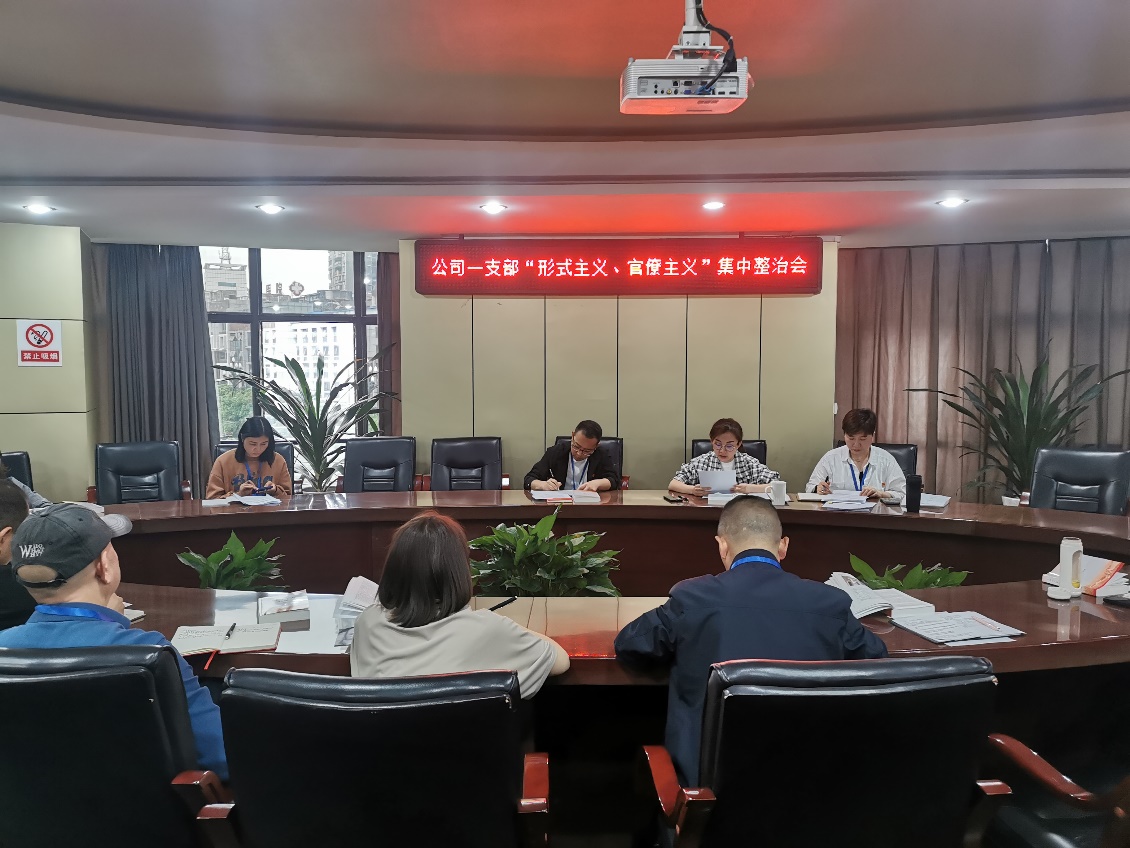 公司一支部召開(kāi) “形式主義、官僚主義”集中整治會(huì)