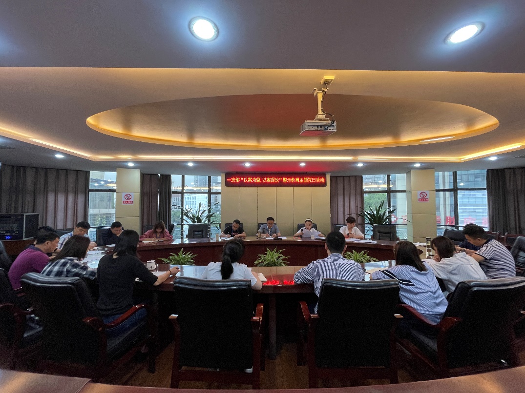 公司一支部召開“以案為鑒，以案促改” 警示教育主題黨日活動