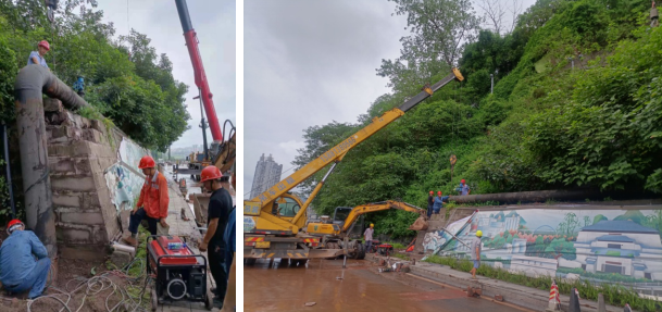 突發險情忙搶修 連夜奮戰保供水