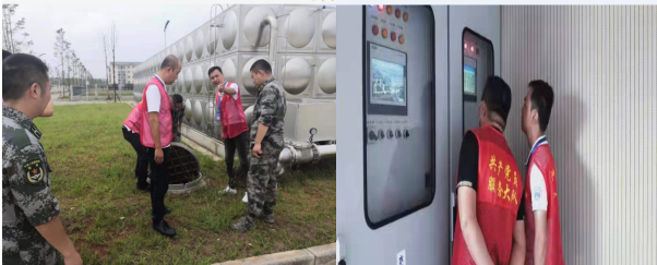 共產黨員服務大隊支部走進駐宜部隊開展供水服務活動