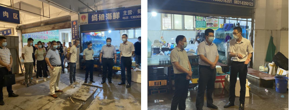 敘州區區委常委、副區長李政率隊 視察清源水務集團投資公司金沙農貿市場改