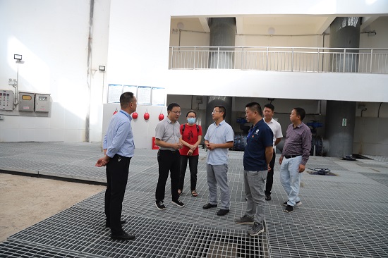 市住建局領導到清源水務集團菜壩水廠開展國慶節前安全檢查