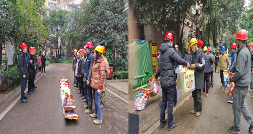 春節慰問進工地 濃濃關愛暖人心