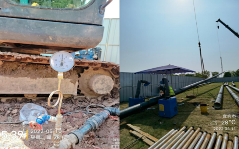 三江新區東部產業園橫穿志誠大道定向鉆工程順利完工