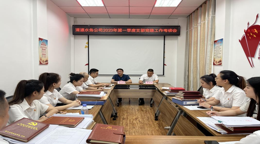 清源水務公司組織開展2023年第一季度支部黨建工作考核