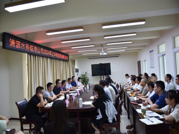 臨港公司召開2024年上半年經濟運營分析會